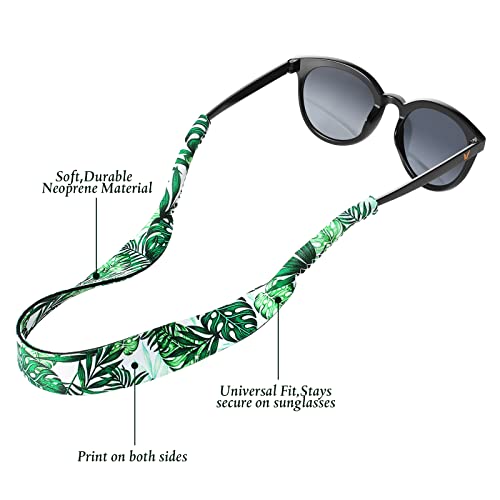 Image of Flutesan Sunglasses Strap Floating Neoprene Eyewear Retainer Anti Slip Adjustable Sports Eyeglasses Strap for Outdoors Sports
