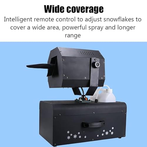 Máquina de nieve comercial de 2000 W, con tanque de aceite de 5 L, cobertura de 50 m2 y distancia de pulverización de 10 a 15 m, ángulo ajustable de 0 a 90°, para fiestas de baile y espectáculos de bodas miniatura 2