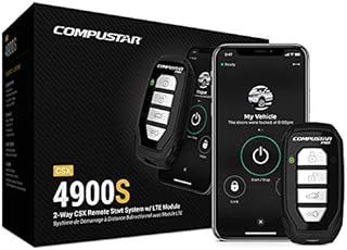 Compustar CSX4900-S 4-Button 2-Way, 3000' Remote Start System w/Drone X1LTE