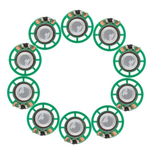 Abaodam Composants Électroniques 27 Mm 0,25w 10 Pièces Mini Haut-Parleur Magnétique Rond 8ω pour Sonores et Appareils Électroniques
