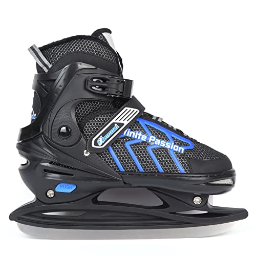 XIUWOUG Verstellbar Eishockey Schlittschuhe für Herren Damen Erwachsene...
