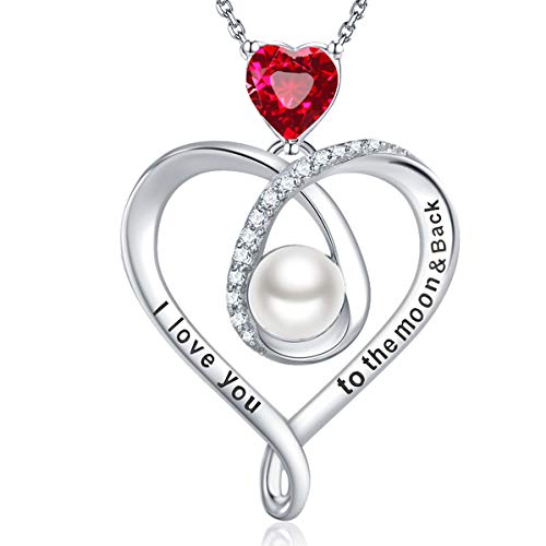 ELDA & CO. Moon & Heart Necklace