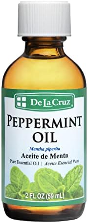 De La Cruz Pure Peppermint Essential Oil for Aromatherapy 2 fl. oz (59 mL)