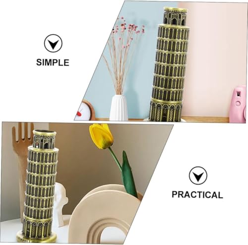 Image of SATYAM KRAFT 3 Pcs Italy World Famous Building for Wedding Decorative Showpeice Idol for Home Decor, Living Room, Gifts, Desk Decor, Stand Holder, Office Desk Tabletop (The Leaning Tower of Pisa)
