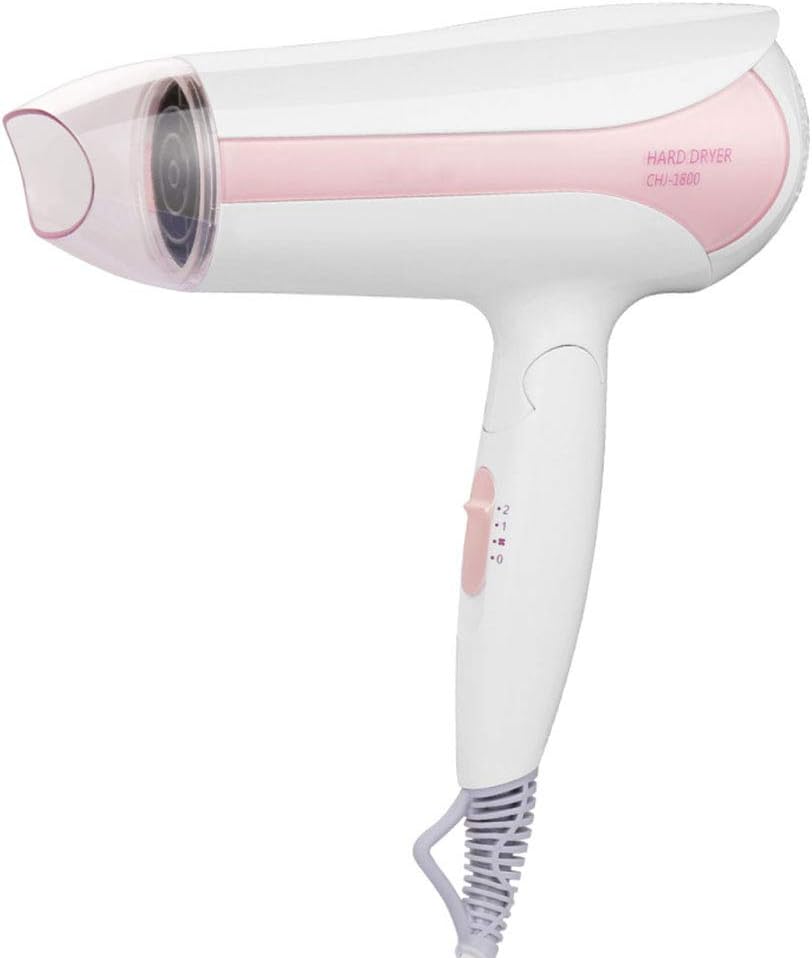 CXQZLH Mini Portable Travel Mute Hair Dryer,2 Speed/3 Heat Setting Blow Dryer,Fast Dry Hair Styling Tool,110-240V