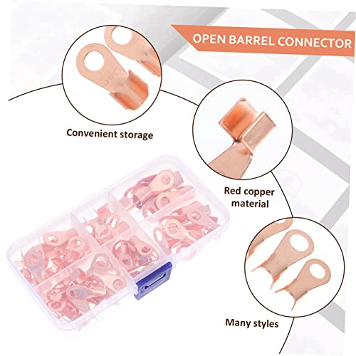 Terminales de cobre de barril abierto Ciieeo con excelente conductividad para cables 2