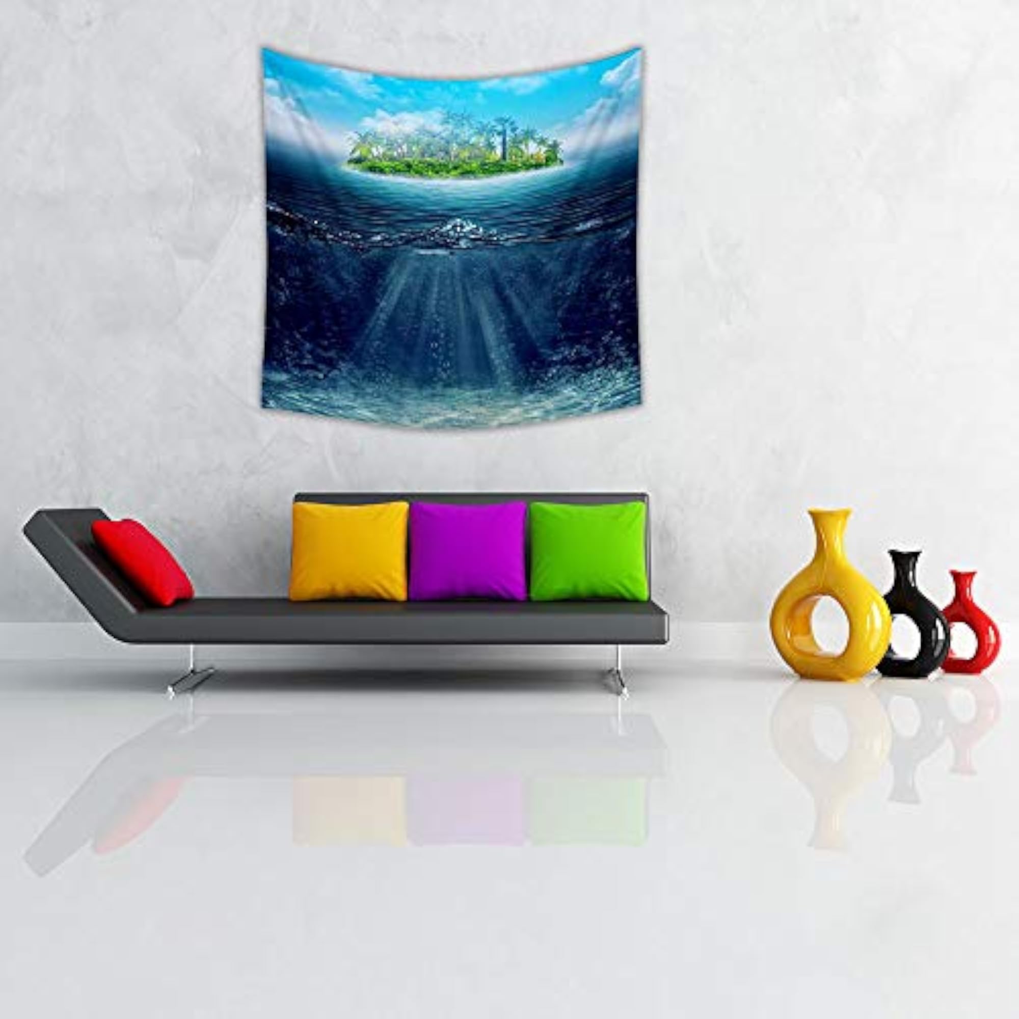 Abstract Vacation Background Canvas Fabric Painting Tapestry