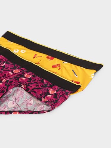 Image of Bummer Men's Printed Micro Modal Briefs Underwear | Ultra Soft & Breathable | Combo Pack of 2