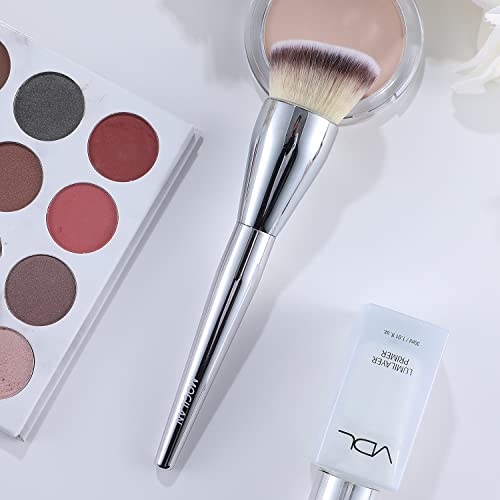 MOGILAN Foundation Brush for Liquid Makeup Angled Flat Top Makeup Brush Perfect for Liquid Cream Powder Cosmetics Flawless Buffing Blending -Vegan Soft Synthetic Skin-Smoothing Complextion Brush