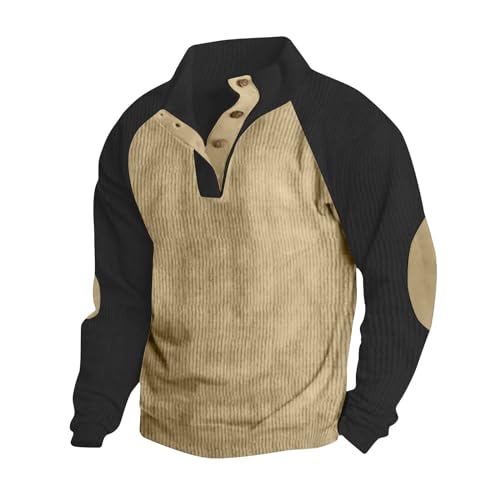 2024 Chaqueta sin Capucha Hombre Estilo Deportivo Sudadera Suéter de Manga Larga Otoño Invierno Deporte Outwear Ropa de Abrigo Gruesos Divertidas Streetwear Otoño e Invierno Entretiempo