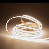Das LED-COB-Band ist 3m lang Mextronic LED-COB-Strip/COB-Band neutralweiß, 24V, CRI 90, 3m (4000K)