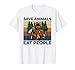 Save Animals Eat People Bear Bere Birra Regalo Campeggio Maglietta
