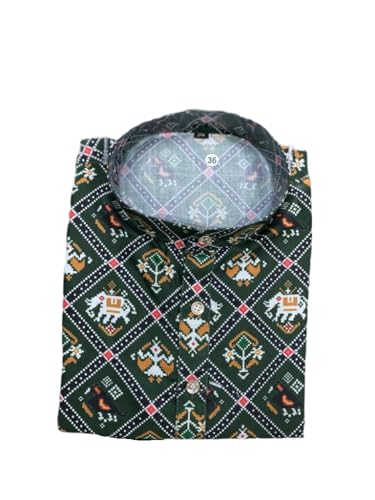 Image of FOXDX Men's Traditional Cotton Floral Printed Only Kurta