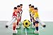 OuMuaMua 9pcs Foosball Table Balls 1.42 Inch Table Soccer Balls for Foosball Tabletop Game Accessory Replacements Multicolor World Cup