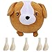 Produktbild VGEBY1 Plüschball, Aufblasbare Tierform Hund Katze Plüsch Spielball für Kleinkinder Jungen und Mädchen Indoor Outdoor Sports Toy Ball(Hund)