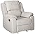 Great Deal Furniture Michelle Classic Fabric Gliding Recliner, Grey from Great Deal Furniture