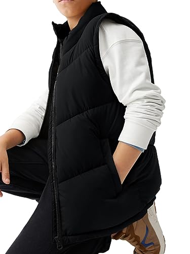 Image of Meikulo Boys Puffer Vest Zip Up Quilted Gilet Sleeveless Jackets