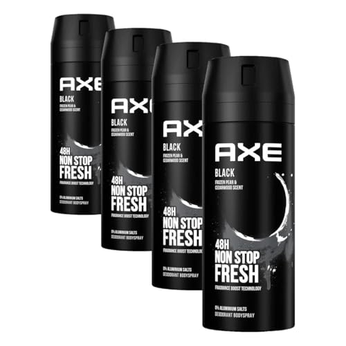 Axe Déodorant Homme Black Spray Pour Sentir Bon Toute la Journée
