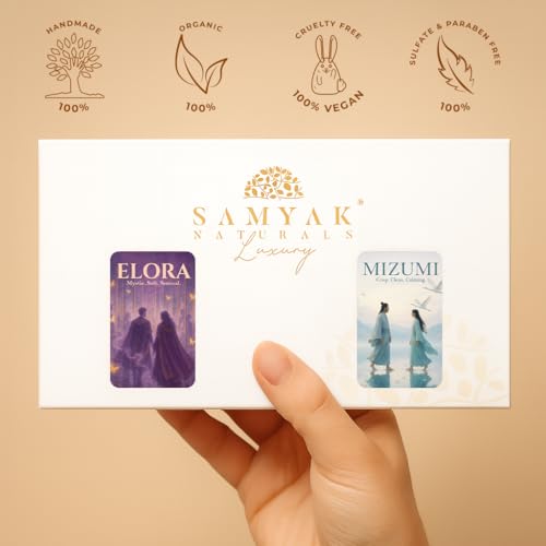 Image of Solid Perfume Unisex Duo - Elora & Mizumi (10g x 2, 20g) | Alcohol-Free Long Lasting Perfume Balm | Musk & Citrus Fresh Fragrance | Pocket Travel Perfume for Men & Women
