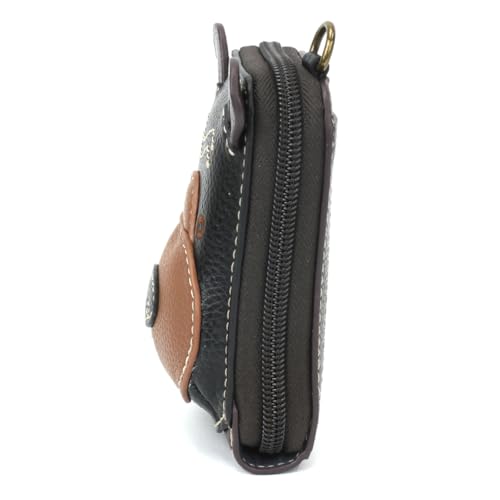 Image of CHALA RFID Cute-C Credit Card Holder Wallet Wristlet - Women Faux Leather Cute-C with Strap