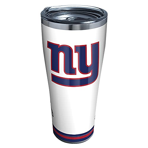 Image of Tervis Triple Walled NFL New York Giants Arctic Insulated Tumbler Cup Keeps Drinks Cold & Hot, 30oz, Stainless Steel