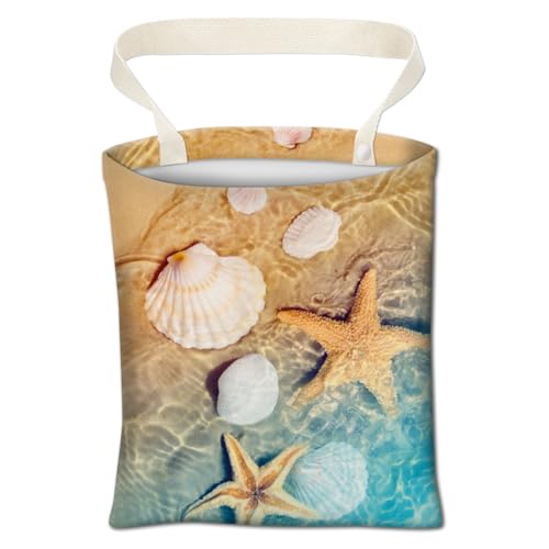 Image of Cute Starfish Car Trash Can, Hanging Car Organizer and Storage Bag, 5L Capacity, Orange, Pink