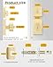 Goldenwarm Gold Exterior Door Knob with Deadbolt, Square Contemporary Brushed Gold Exterior Door Lock Set, Heavy Duty Brass Front Entry Door Locksets (1 Pack)