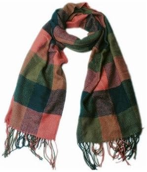 Amazon Mmmストア 大判 ストール チェック柄 ストールピン付き ピンク グリーン ストール 通販