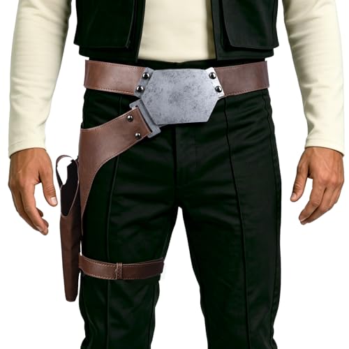 Han Solo Belt Buckle Holster Accessories for Men PU Leather
