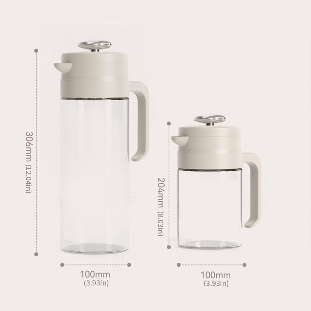 Clear Borosilicate Glass Beverage Pitcher 800/1500ml Capacity Heat