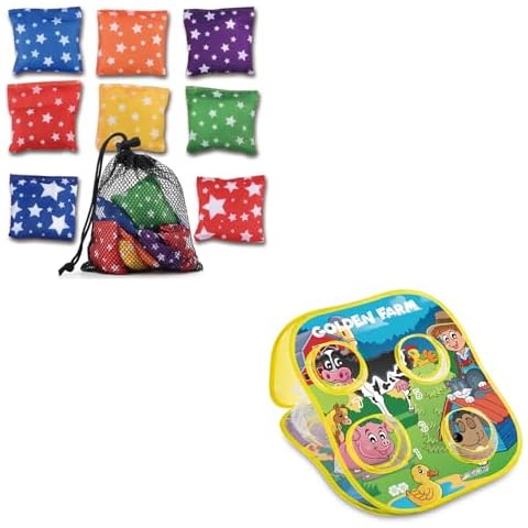 RaboSky 3 4 5 Year Old Boy Girl Birthday Gift, Farm Animals Toys for Kids, Mini Beanbags Cornhole Toy, Preschool Prek Daycare Supplies Classroom Circle Time Home Schooling Outdoor Activities Cover