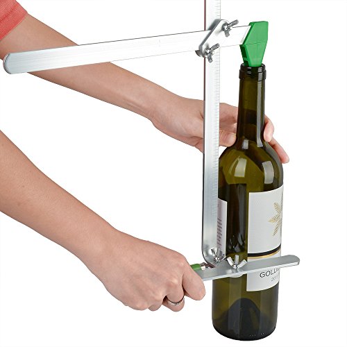 AGPtek Glass Bottle Cutter Kit Stained Glass Cutting Tool -- Recycles Wine Bottle Jar (Up To 6 Gallons, TURN old bottles INTO glass sculptures, vases, lamp shades, glass votive or fashion anything)