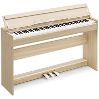 Amazon | IKTMI 木製 電子ピアノ 88鍵盤 アップライト ピアノ電子