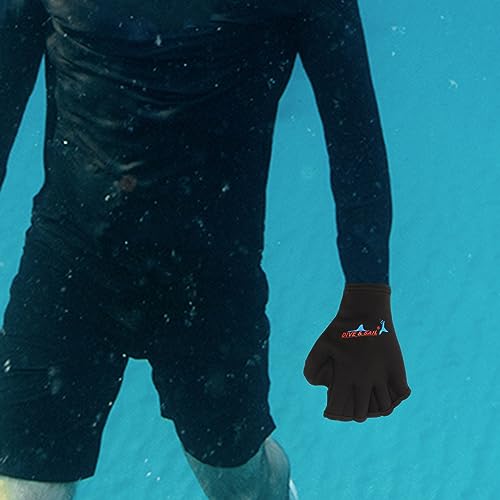 Happyyami 1 Par De Luvas De Dedo Para Natação Luvas De Mergulho Remo De Mão Surf Na Água Peças Femin