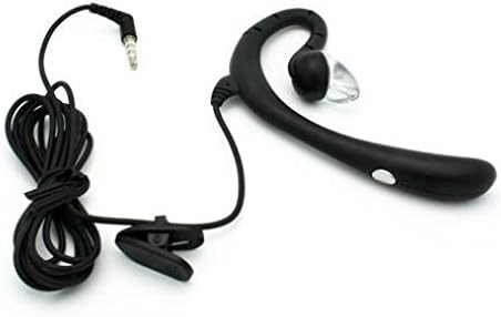 Wired Mono Headset Earphone w Mic Headphone 3.5mm Single Earbud Hands-Free Microphone Over-The-Ear Compatible with LG K40
