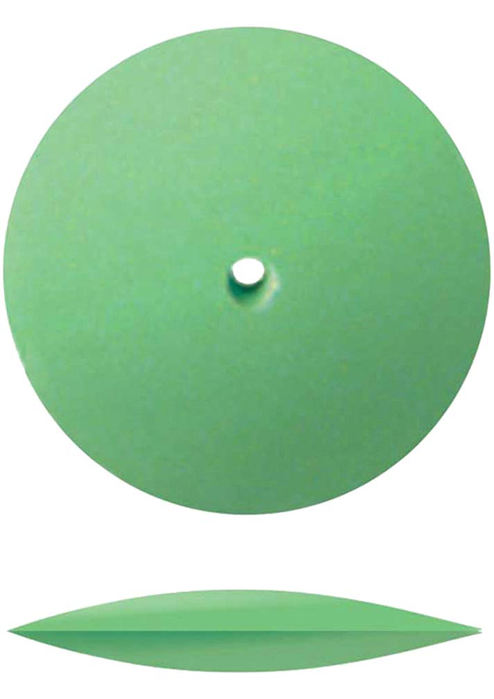 Dedeco Sunburst Rubber Abrasive Wheel - 7/8 (22mm) Knife-Edge Wheel, Finishing and Polishing Rotary Tool Accessories, Ultra-Fine 1 Micron Grit, Aluminum Oxide - 12 Pieces Per Pack