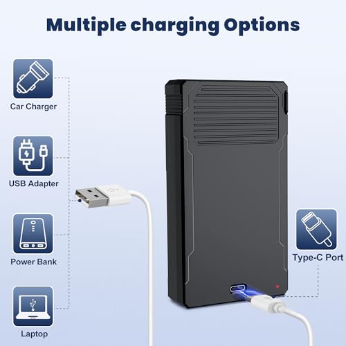 Image of 2 Pack LIT-22 7000mAh Rechargeable Battery for SPYPOINT Flex-M, Flex G36,Plus&S Trail Cameras, Includes Type-C Cable