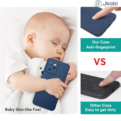 Image of Jkobi Back Cover Case for Vivo Y300 Plus (Matte Finish Silicone with Inside Fiber Cloth)