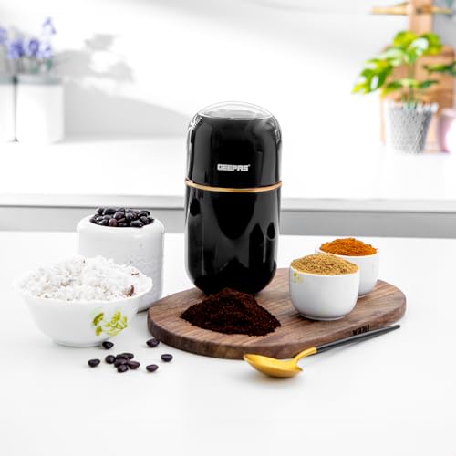 GEEPAS 1.5L Filter Coffee Machine & Coffee Grinder 80g Capacity Combo Set | 800W Coffee Maker for Instant Coffee, Espresso, Macchiato | 200W Electric Coffee Grinder for Dried Spice Nuts Herbs | Black - Image 4