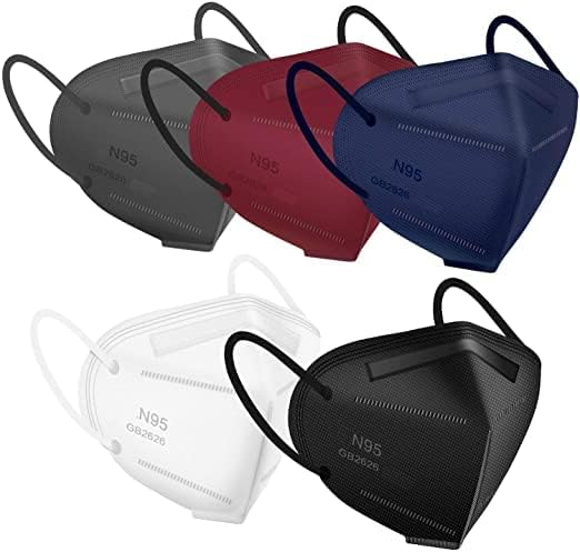 Image of MEELANA Anti Pollution 5 Layer Non Woven Fabric N95 Reusable Mask for Unisex