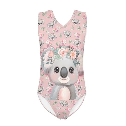 Image of Swimsuits for Girls 3-14 Sleeveless Bathing Suit for Kids Summer One Piece Swimming Suits