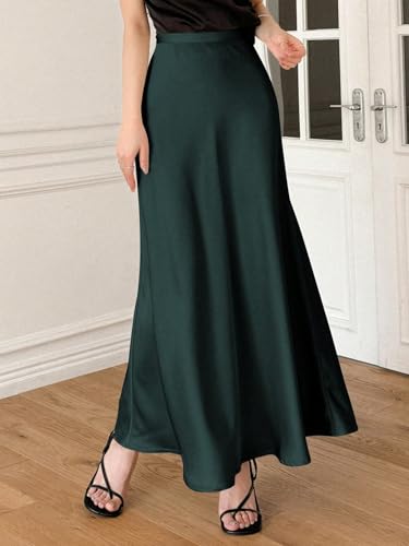 Women's Elegant Elegant Solid Color Skirt Summer Spring Long Skirts2