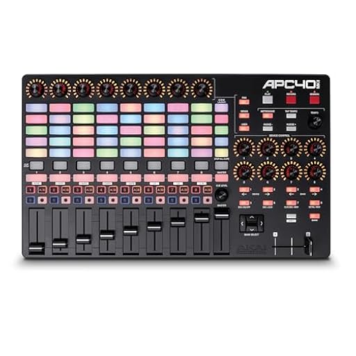 Akai Professional APC40 MKII - Controlador MIDI USB para mapeo 1 a 1 con Ableton Live Lite y Matriz de lanzamiento de Clips de 5 x 8, Perillas y Faders | Ya disponible en tu tienda friki favorita! En mundofriki.es!