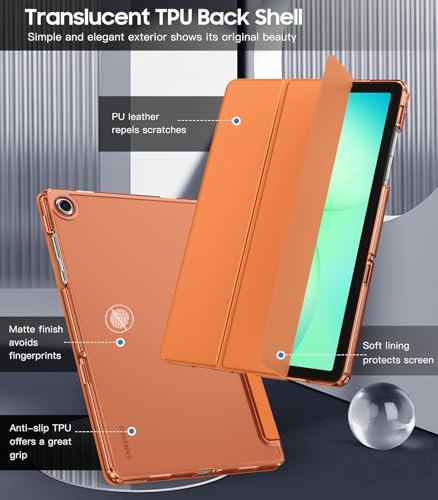 Image of TiMOVO Soft Case for Samsung Galaxy Tab A11+ /A11 Plus 11 inch 2026,AlmondYellow | Fit for SM-X230 /X236 /X238, Slim Soft TPU, Translucent Frosted Back, Auto Wake /Sleep