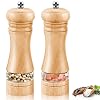 IAGORYUE Zout- en pepermolen set van 2, handmatig Houten Salt and Pepper Grinder met instelbare keramische slijpkern…