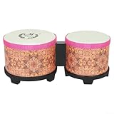 Tambores bongo fáciles de usar para niños y adultos, mejoran el ritmo y las habilidades de sonido (naranja)