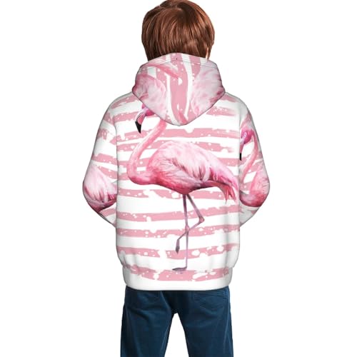 Flamingo Kid Hoodies Boys Sweatshirts Girls Pullover with Pocket4