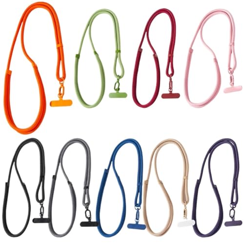 Correa larga universal de cuerda ajustable con clip portátil para fundas de móvil 2
