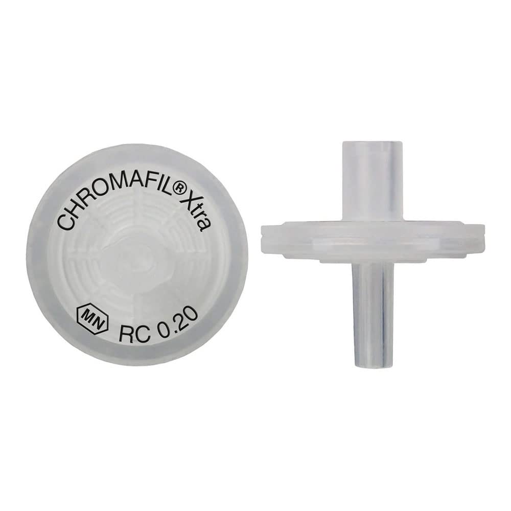 MACHEREY-NAGEL 729236 CHROMAFIL Extra RC Syringe Filter, Labeled, 0.2µm Pore Size, 13 mm Membrane Diameter (Pack of 100)