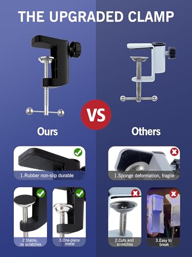 image for SUNMON RGB Boom Arm - Mic Arm With RGB Light, Adjustable 11 Light Mode